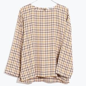 Madewell Boxy Top in Houndstooth Sz Medium